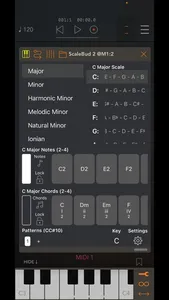 ScaleBud 2 AUv3 MIDI Keyboard screenshot 0