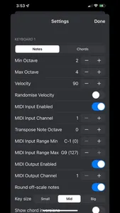 ScaleBud 2 AUv3 MIDI Keyboard screenshot 1