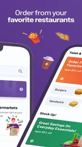 Yalah: Food Delivery screenshot 1