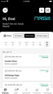 NRG GYMS screenshot 1