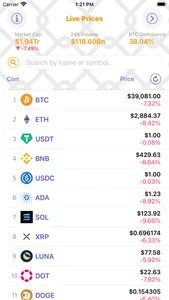 CryptoCoins Tracking screenshot 0