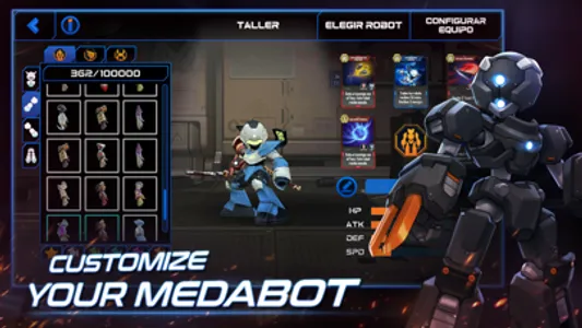 MEDABOTS: Card Battle RPG Game screenshot 1