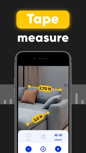 Measuring Tape, Ruler inches screenshot 0