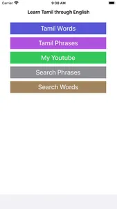 Learn Tamil through English screenshot 1