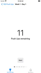 Pushie: 100 Push Ups Challenge screenshot 1