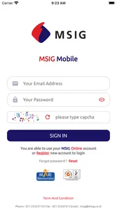 MSIG Mobile screenshot 0