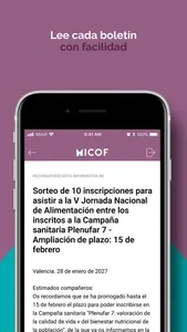 MICOF Boletines screenshot 2