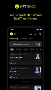 NFTTrack - new screen widgets screenshot 2