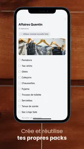 CheckPack - Listes de Bagages screenshot 1