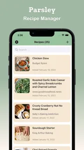 Parsley: Recipe Manager screenshot 0