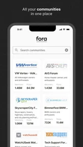 Fora Communities screenshot 1