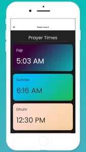 Islamic Prayer Times App screenshot 1