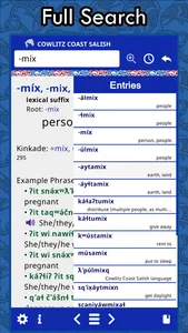 Cowlitz Salish Dictionary screenshot 6