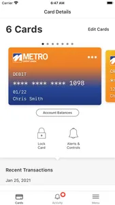 Metro Card Controls screenshot 1