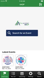 AAOP Events screenshot 1