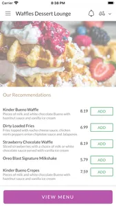 Waffles Dessert Lounge screenshot 1