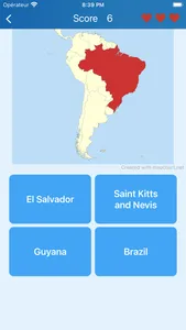 Countries in the Americas Quiz screenshot 0