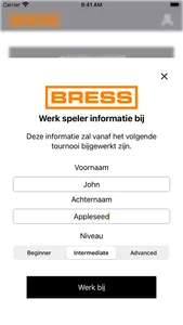 BRESS Toernooi Planner screenshot 1