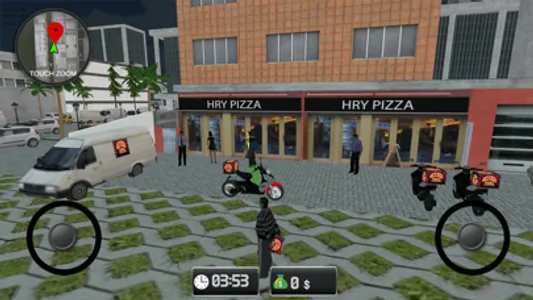 Motorcycle Pizza Delivery Game screenshot 0