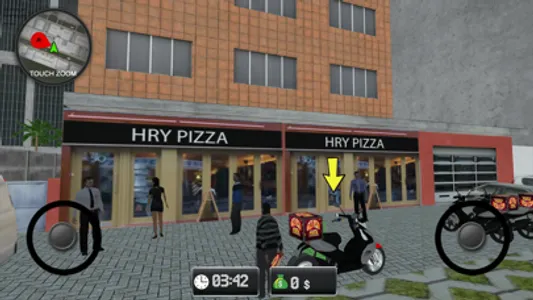 Motorcycle Pizza Delivery Game screenshot 2