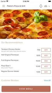 Pablo's Pizza & Grill screenshot 1