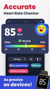 Heart Rate Monitor · Pulse App screenshot 1