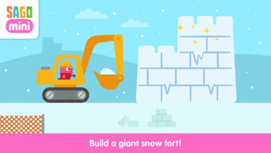 Sago Mini Snow Trucks screenshot 1