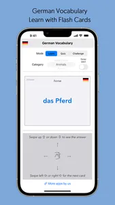 Learn - German Vocabulary screenshot 1