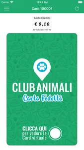 Club Animali - Carta Fedeltà screenshot 0