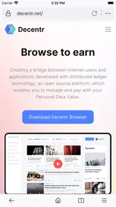 Decentr Browser screenshot 0