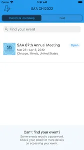 SAA 87th Annual Meeting screenshot 1