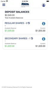 Vicksburg Railroad CU Mobile screenshot 1