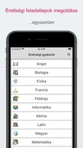 Érettségi gyakorló screenshot 2