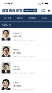 国会議員要覧 令和4年2月版 screenshot 2