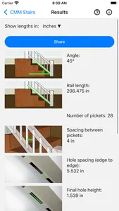 CMM Stair Rail Calculator screenshot 4