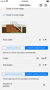 CMM Stair Rail Calculator screenshot 6