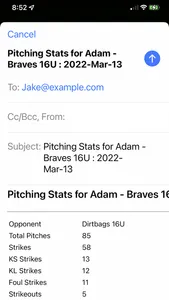 Pitch Counter & Stat Tracker screenshot 1