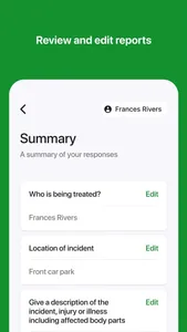 First aid forms screenshot 8