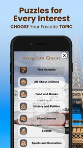 Anagram Quest: Trivia Puzzles screenshot 1