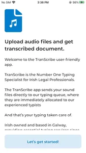 TranScribe App screenshot 1