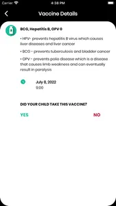 HelpMum Vaccination Tracker screenshot 1