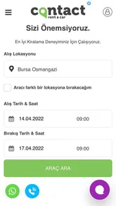 Contact Rent A Car screenshot 0