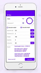 Metal and Liquid Calculator screenshot 2