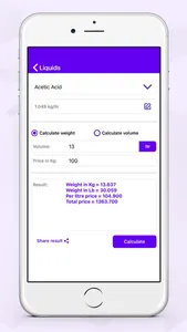Metal and Liquid Calculator screenshot 3