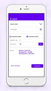 Metal and Liquid Calculator screenshot 4