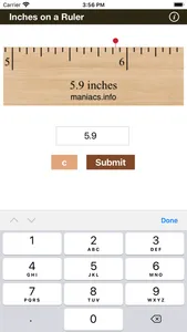 Inches on a Ruler screenshot 1