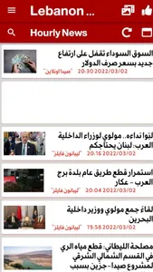 Lebanon Hourly News screenshot 0