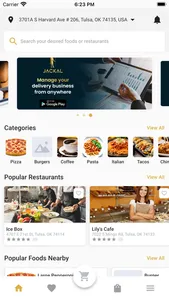 Jackal - Food Delivery App screenshot 1