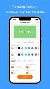 iFloating Clock - Realtime screenshot 0