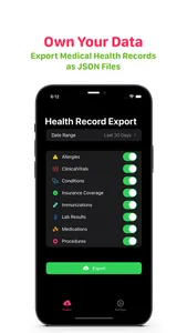 Health Record Export screenshot 0